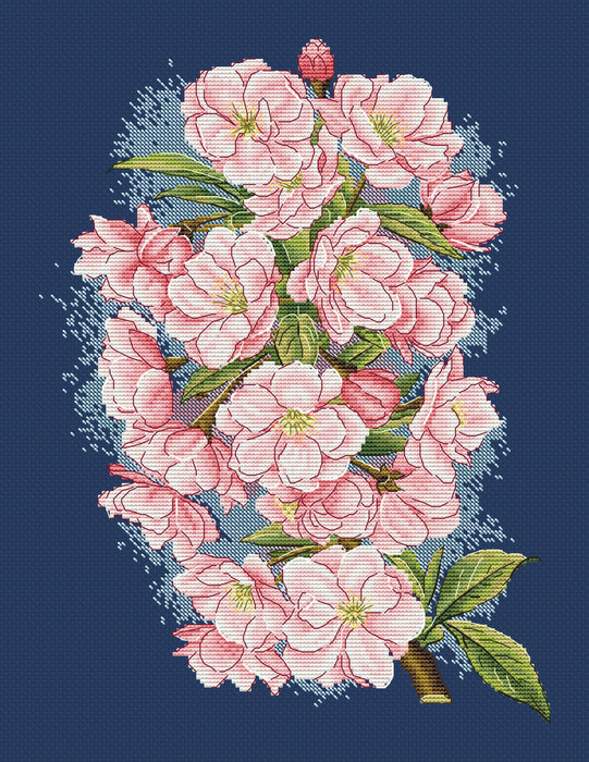 Cherry Blossom Comb - PDF Cross Stitch Pattern