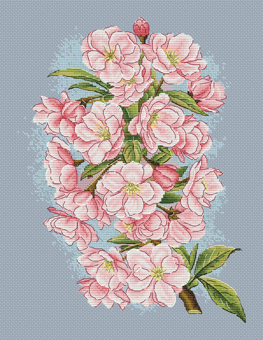 Cherry Blossom Comb - PDF Cross Stitch Pattern