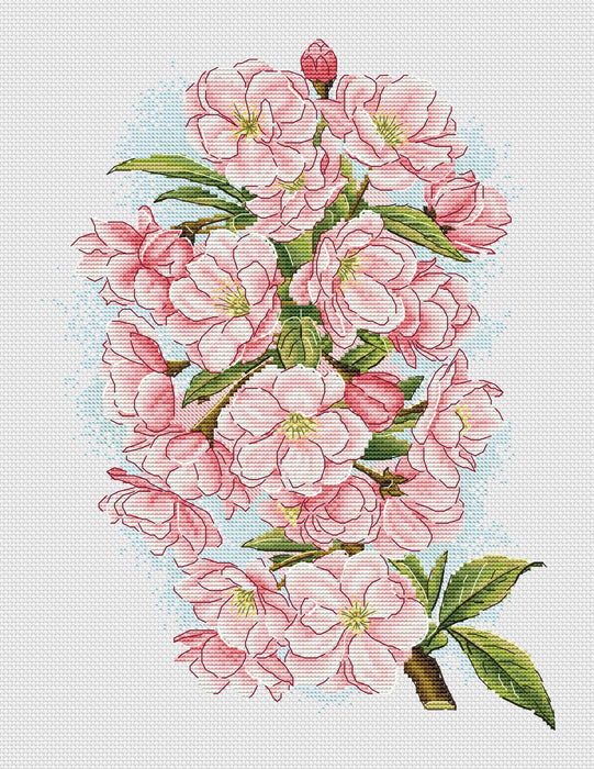 Cherry Blossom Comb - PDF Cross Stitch Pattern