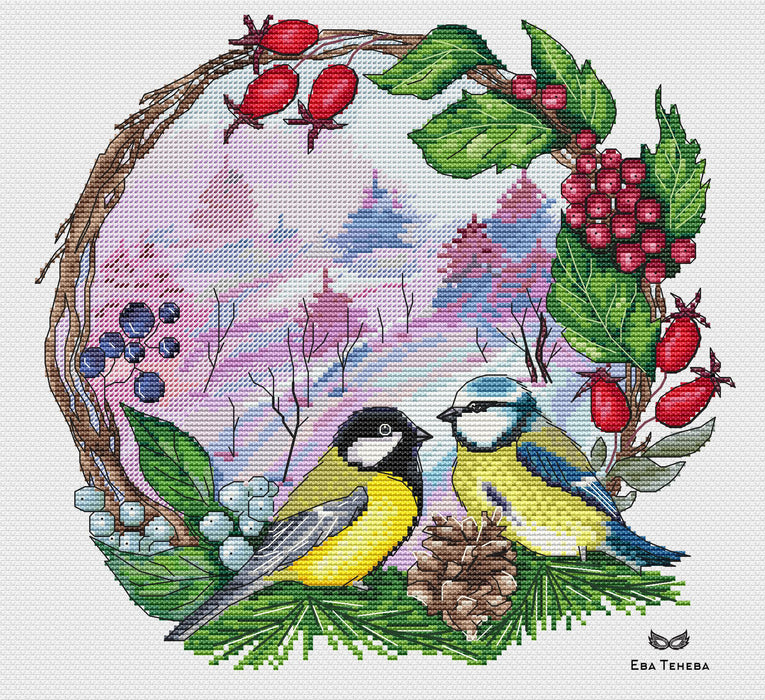 In the winter forest - PDF Cross Stitch Pattern