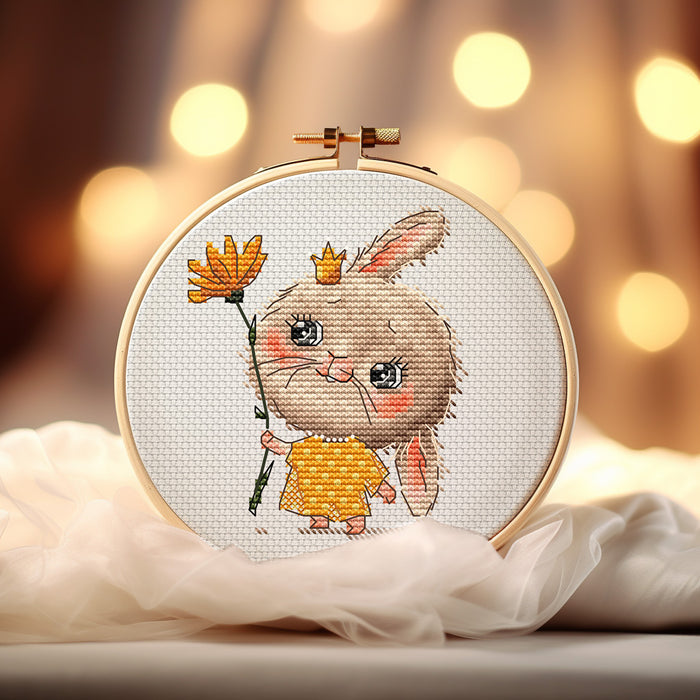 Bunny the Princess Comb - PDF Cross Stitch Pattern