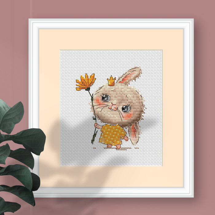 Bunny the Princess Comb - PDF Cross Stitch Pattern