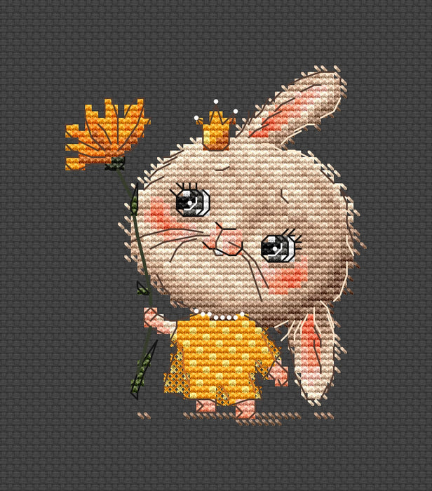 Bunny the Princess Comb - PDF Cross Stitch Pattern