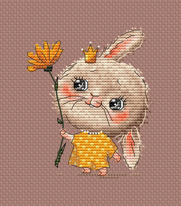 Bunny the Princess Comb - PDF Cross Stitch Pattern