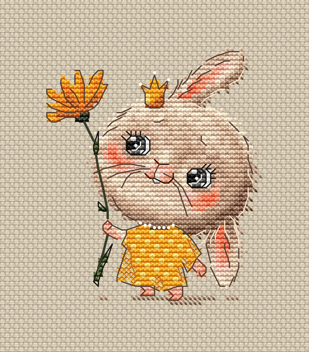 Bunny the Princess Comb - PDF Cross Stitch Pattern