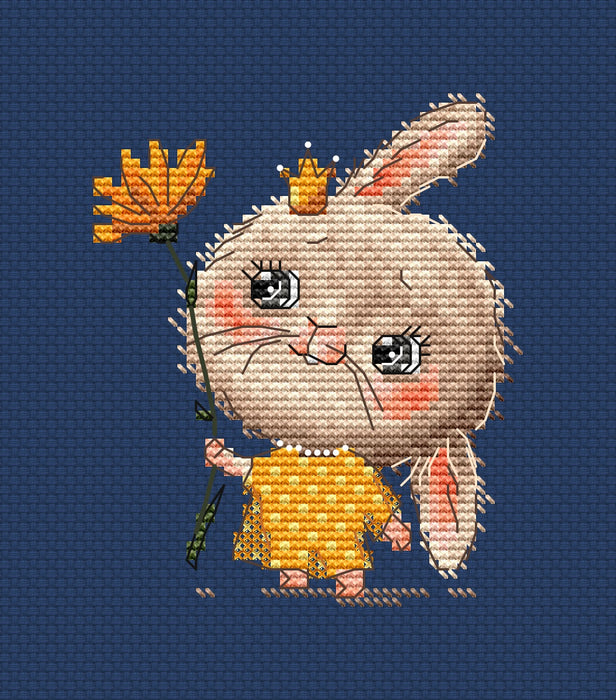 Bunny the Princess Comb - PDF Cross Stitch Pattern