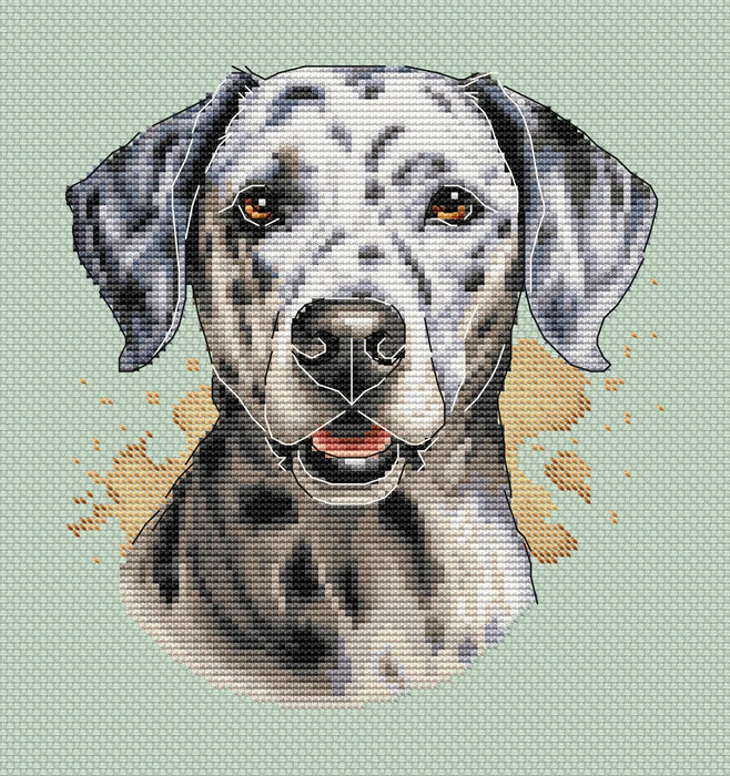 Dalmatian Dog Comb - PDF Cross Stitch Pattern