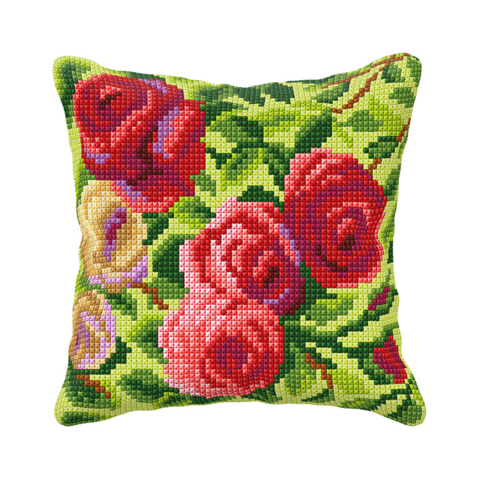 Cushion cross stitch kit  "Roses" 99084