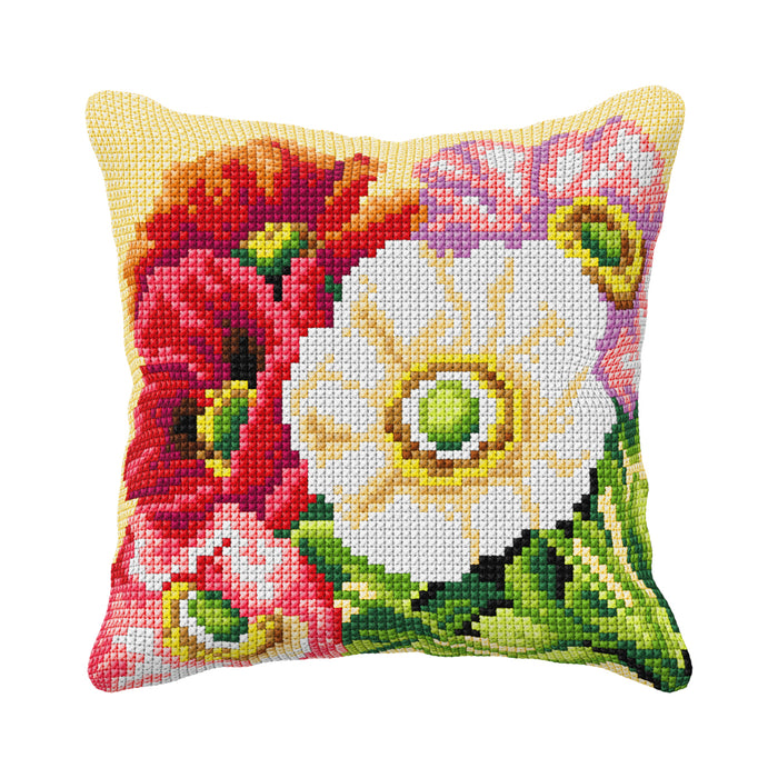 Cushion cross stitch kit  "Poppies" 99085