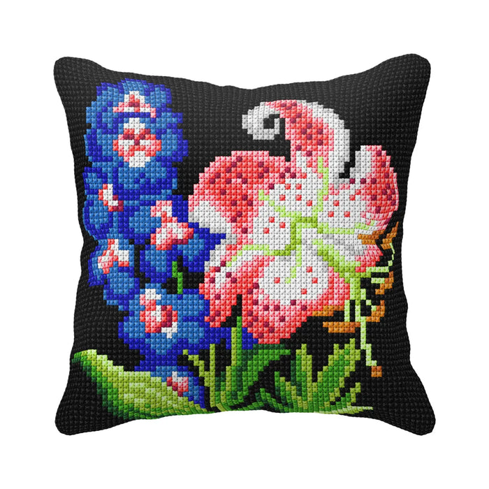 Cushion cross stitch kit  Flowers 99104