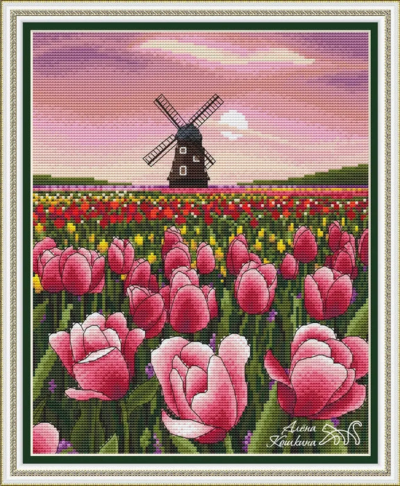 Pink evening - PDF Cross Stitch Pattern