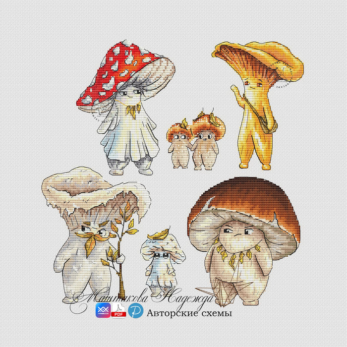 Forest dwellers - PDF Cross Stitch Pattern