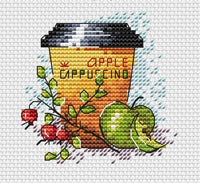 Apple Coffee - PDF Cross Stitch Pattern