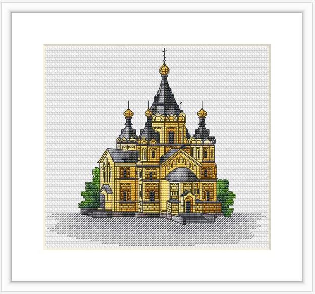 Alexander Nevsky Novoyarmarochny Cathedral - PDF Cross Stitch Pattern