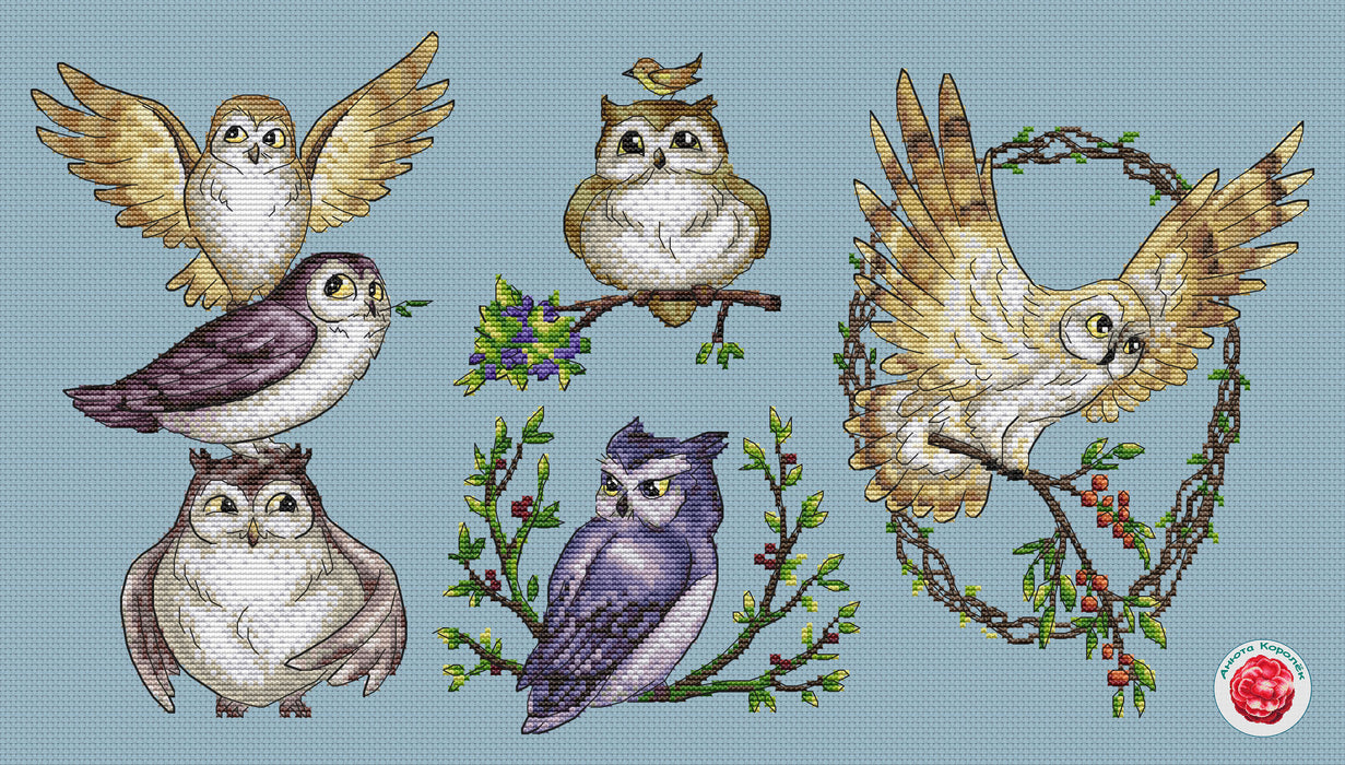 Owl tales - PDF Cross Stitch Pattern