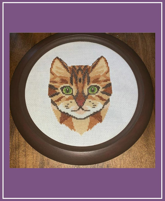 Brown cat - PDF Cross Stitch Pattern