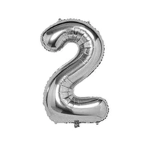 Silver Number Balloon Foil Balloon F07M1-79-2