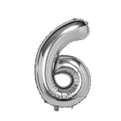 Silver Number Balloon Foil Balloon F07M1-79-6