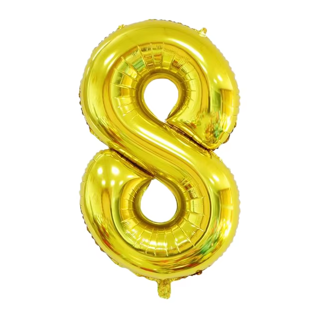 Golden Number Balloon Foil Balloon F07M1-78-8