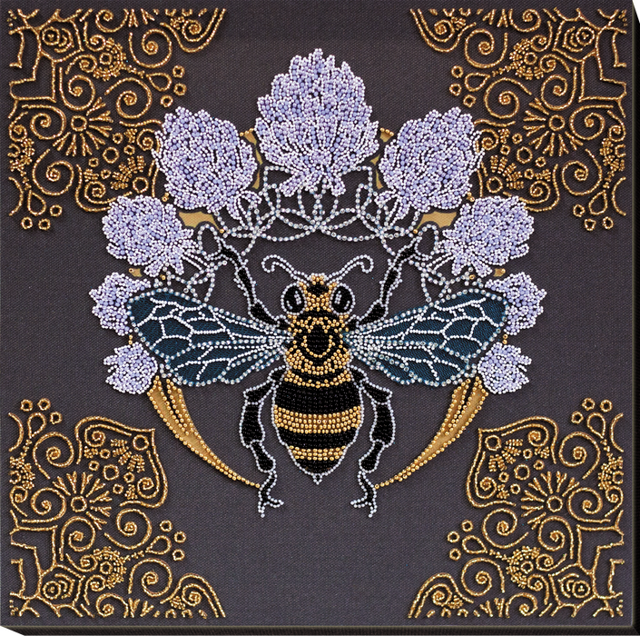 Bead Embroidery Kit - Bee in clover AB-831