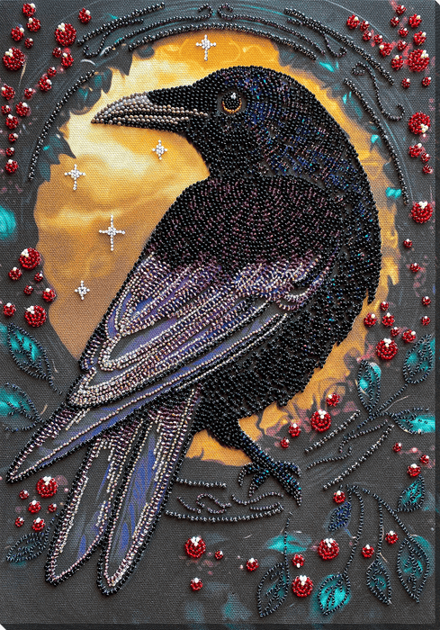 Main Bead Embroidery Kit - Black raven AB-904