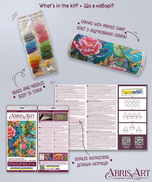 Bead Embroidery Kit - Spring commotion AB-924