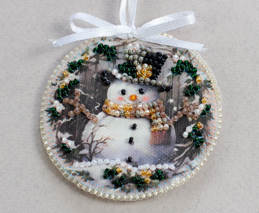 Bead Embroidery Kit Decoration - Winter guest ABT-031