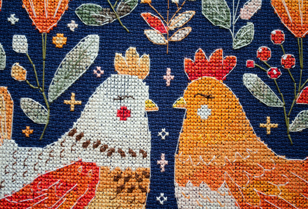 Counted Cross-stitch kit - Best hen friends AH-247