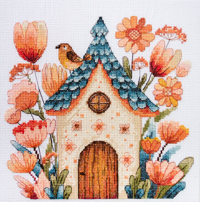 Counted Cross-stitch kit - Sing for us, little bird! AH-254