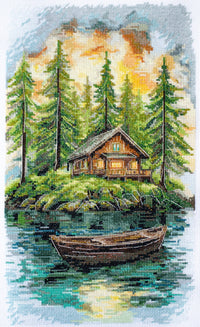Cross-stitch kit - Silence in the forest AH-286