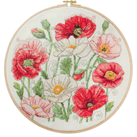 Counted Cross-stitch kit - When Poppies Bloom
