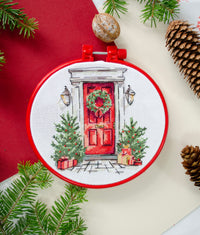 Cross-stitch kit - Festive welcome AHM-089