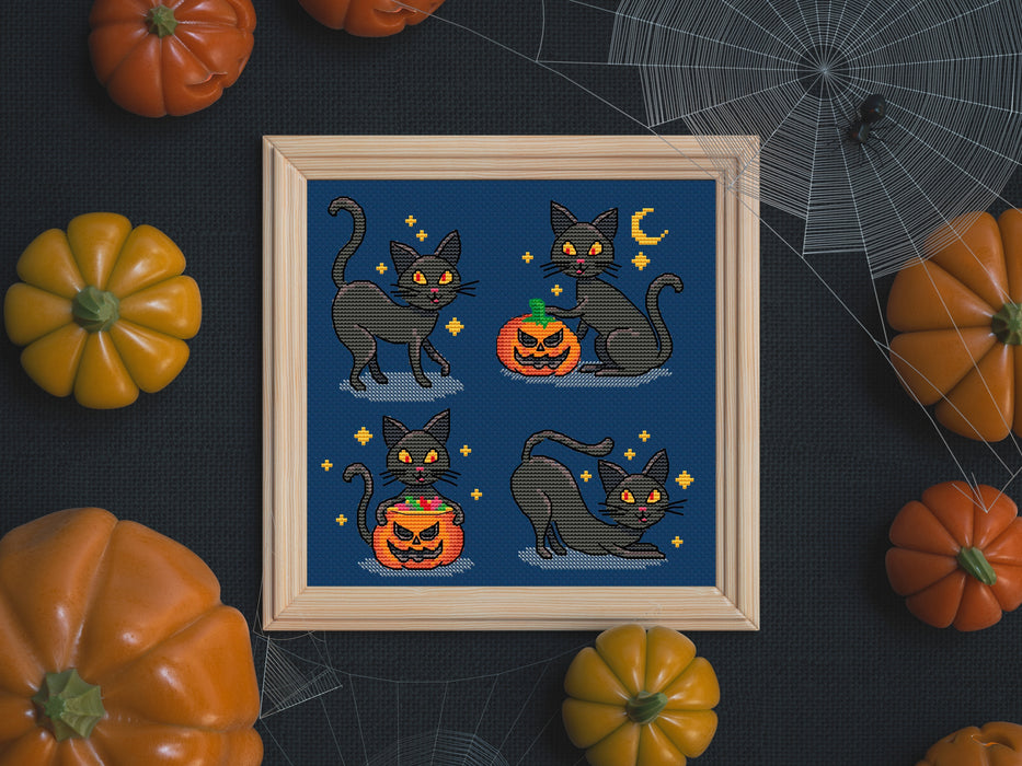 Four cats - PDF Cross Stitch Pattern