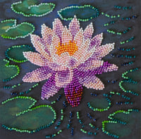 Mini Bead embroidery kit - Water lily AM-262