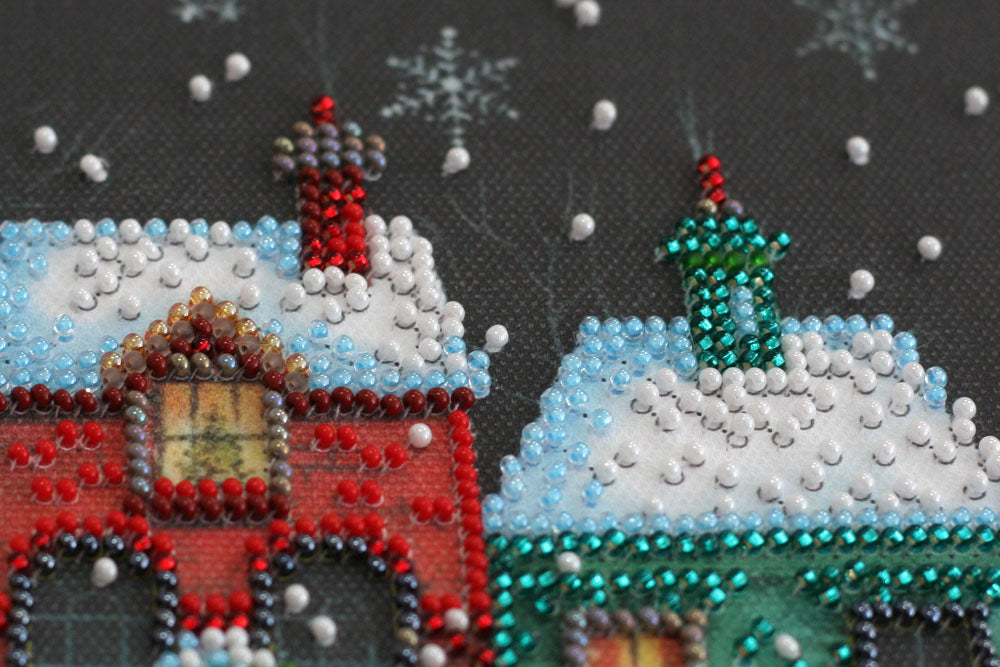 Bead embroidery kit - Holiday town AMB-048