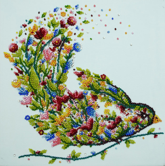 Bead embroidery kit - A singing bird AMB-094