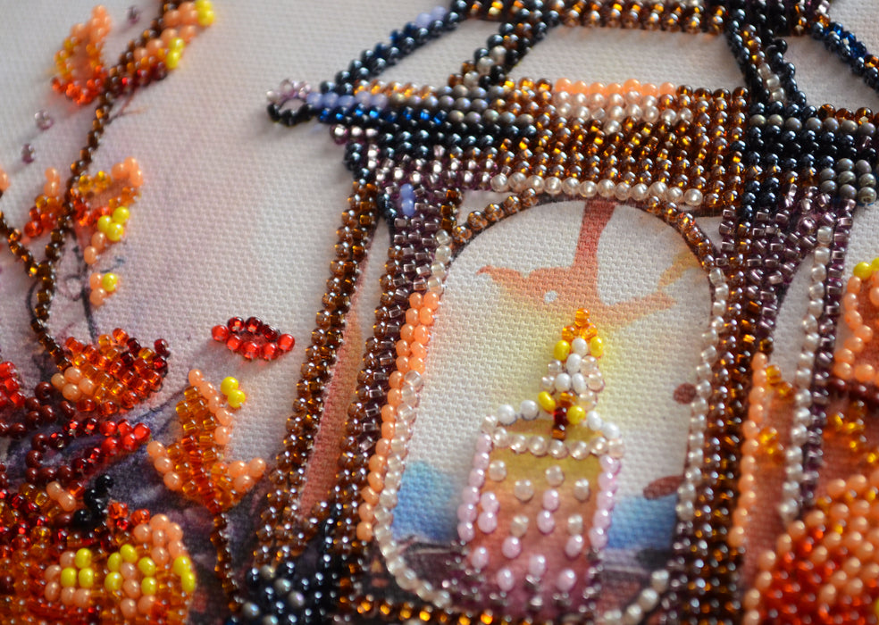 Bead embroidery kit - Autumn light AMB-109