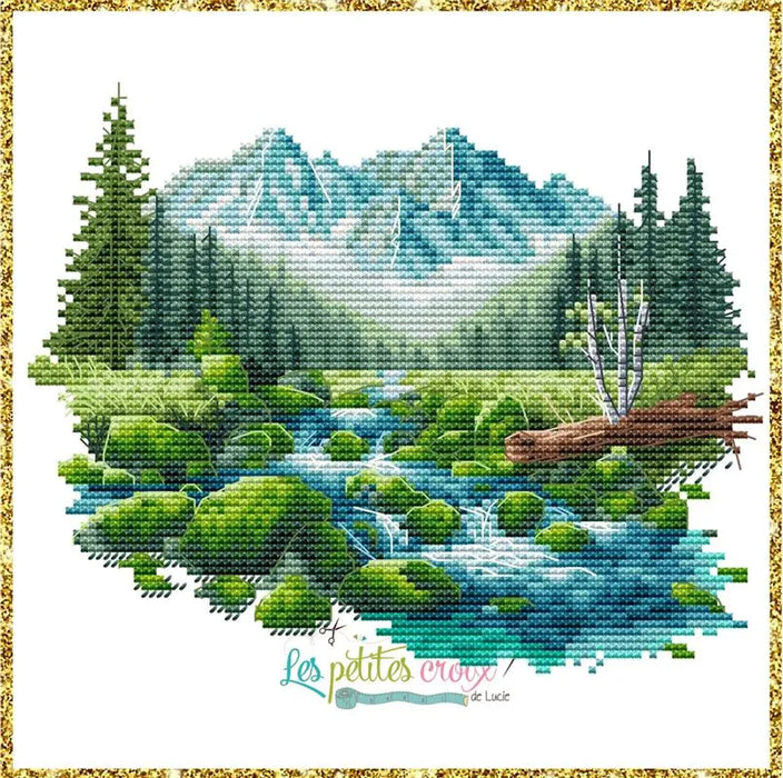 At the mountain - PDF Cross Stitch Pattern