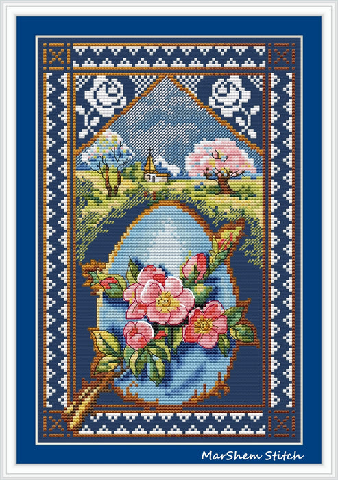 An Easter Card - PDF Cross Stitch Pattern
