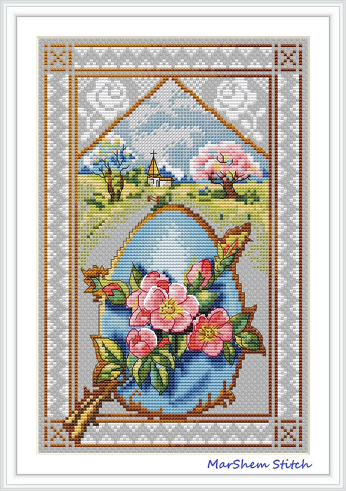 An Easter Card - PDF Cross Stitch Pattern