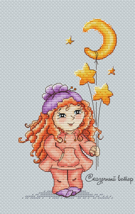 Girl - PDF Cross Stitch Pattern