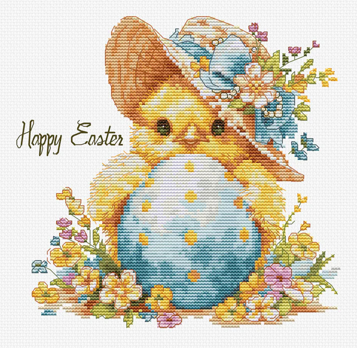 The Happy Chicken  B1412L Counted Cross-Stitch Kit