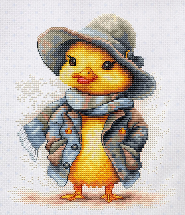 The Detective Duck B1416L Counted Cross-Stitch Kit