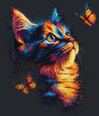 The Charm of Butterflies B1432L Counted Cross-Stitch Kit