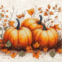 Autumn Pumpkin B1434L Counted Cross-Stitch Kit