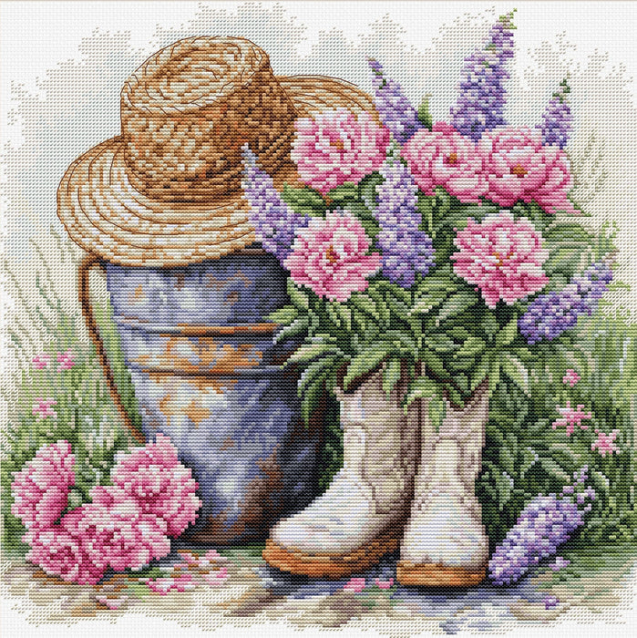 Garden Decor B7036L Counted Cross-Stitch Kit