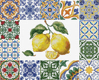 Lemon Essence of the Mediterranean B7049L Counted Cross-Stitch Kit