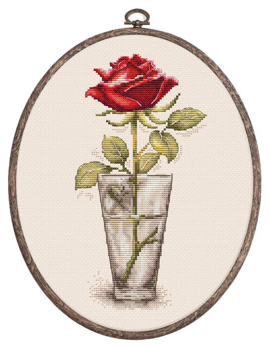 Rose Mister Lincoln BC235L Counted Cross-Stitch Kit