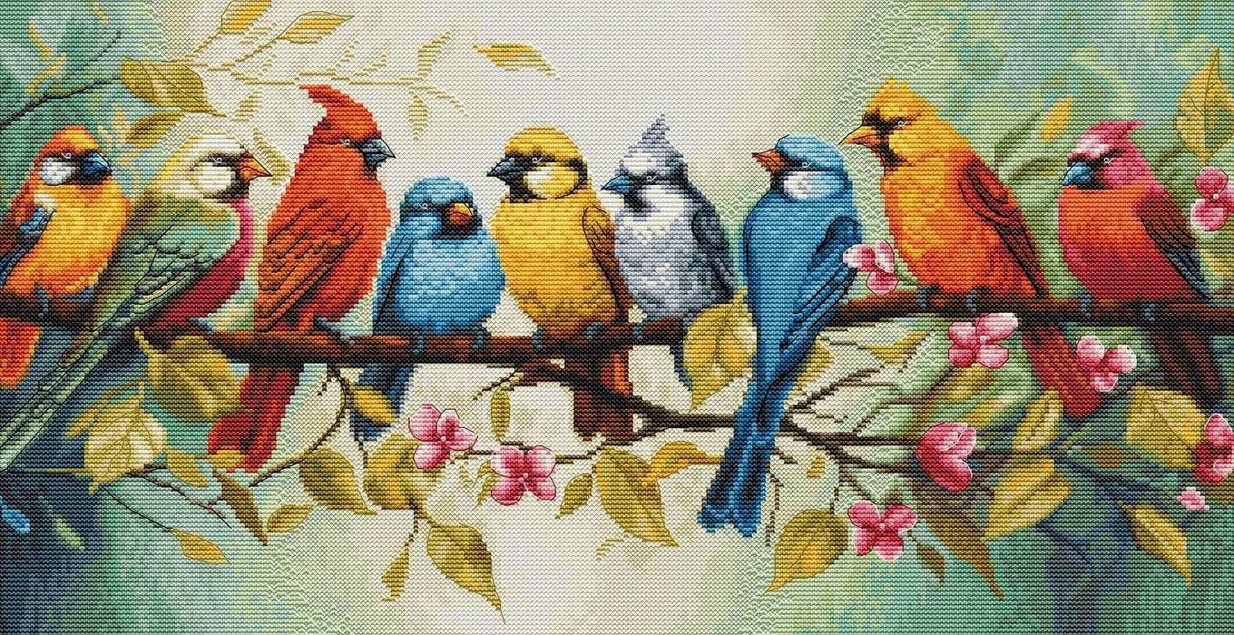 The Song of the Birds BU5062L Counted Cross-Stitch Kit