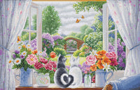 The Window of Dreams  BU5088L Counted Cross-Stitch Kit